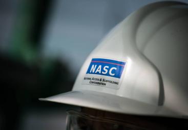 Hard hat with NASC logo