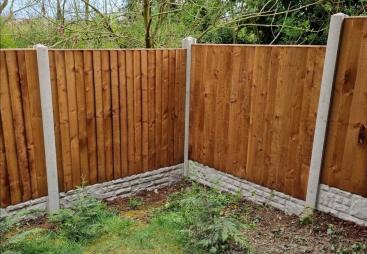 Brown fence panels 
