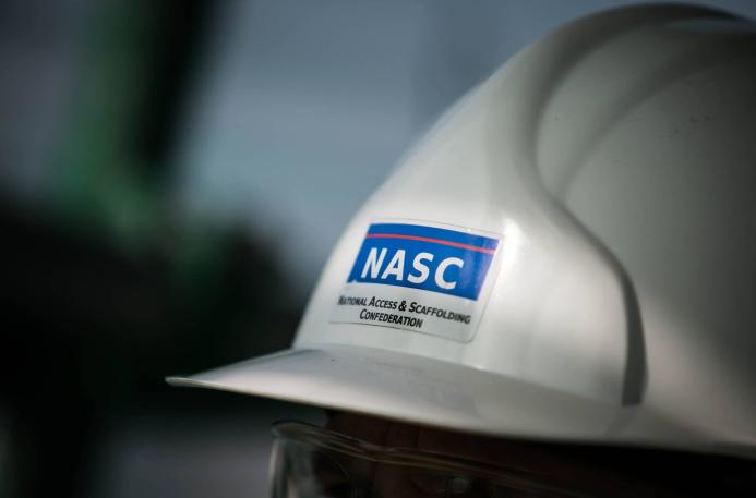 Hard hat with NASC logo