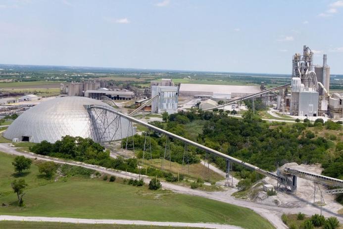 Hunter cement plant in South Texas