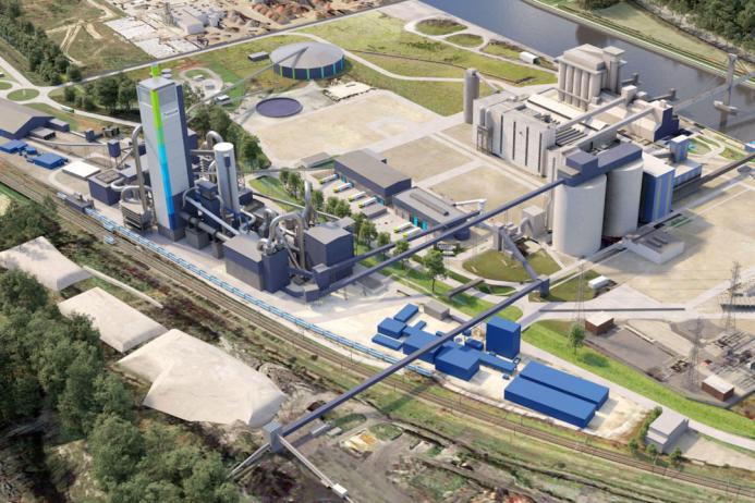 Schematic rendering of the GO4ZERO plant in Obourg, Belgium