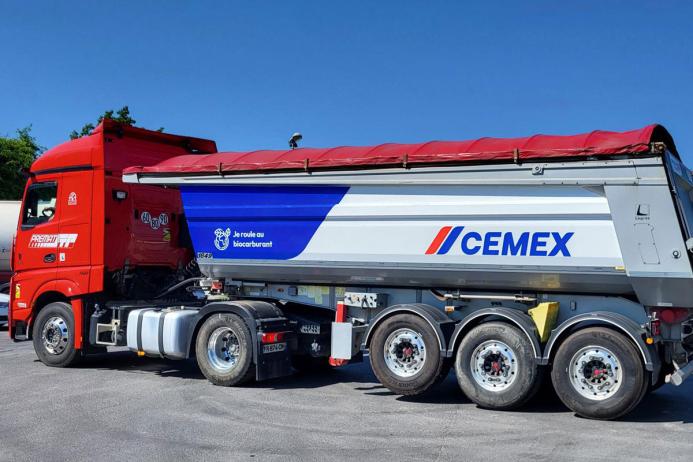 Cemex France has replaced trucks with biogas or biofuel options