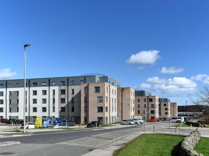 Four low rise blocks of flats