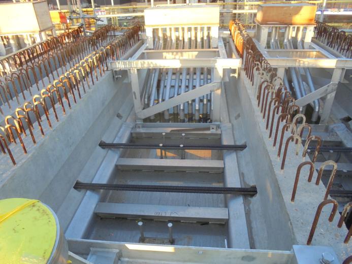 1. ABM’s precast beams were manufactured to millimetre tolerances, integrating seamlessly with digital twin models at Sellafield.