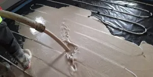 Gypsol flowing screed