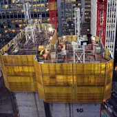 A high rise building under construction using Doka formwork