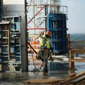 The Fairmont Hotel, Downtown Austin, Texas, US. CRH's Americas Materials businesses supplied 42,500m3 of concrete for the construction of this 37-storey luxury hotel. Image: CRH.
